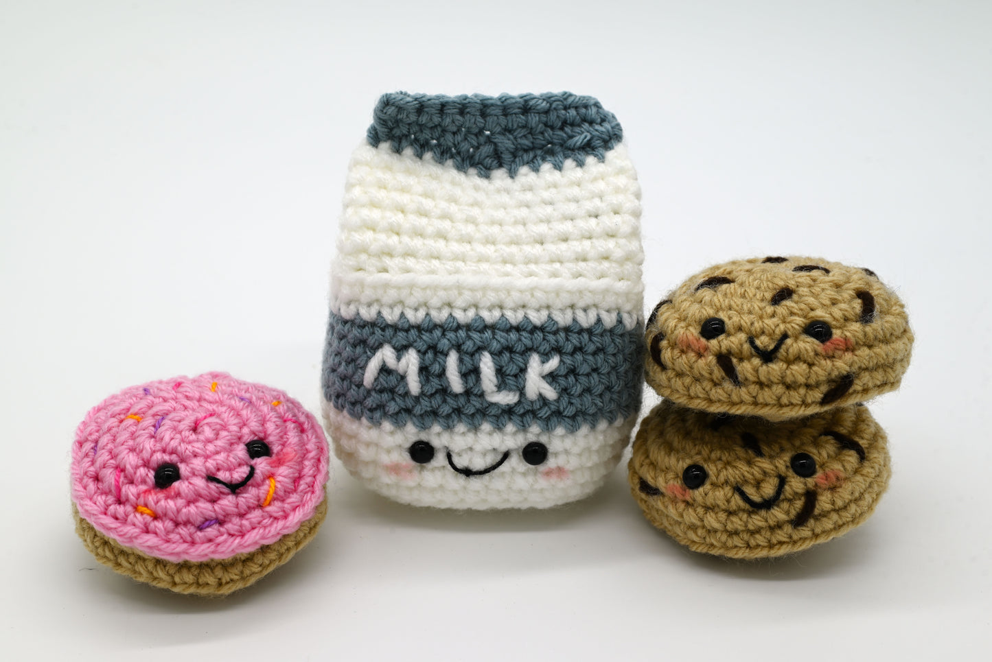 Milk and Cookies Crochet Plush