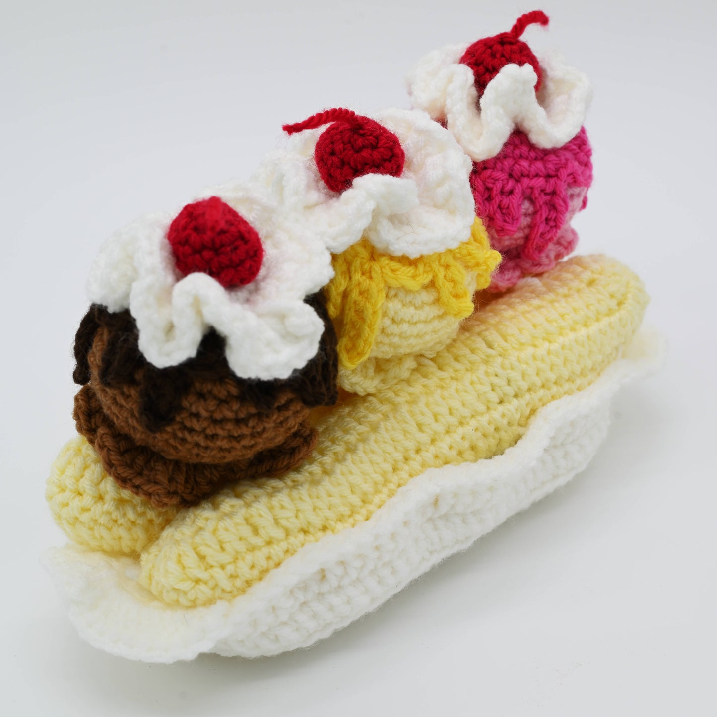 Banana Split Crochet Plush