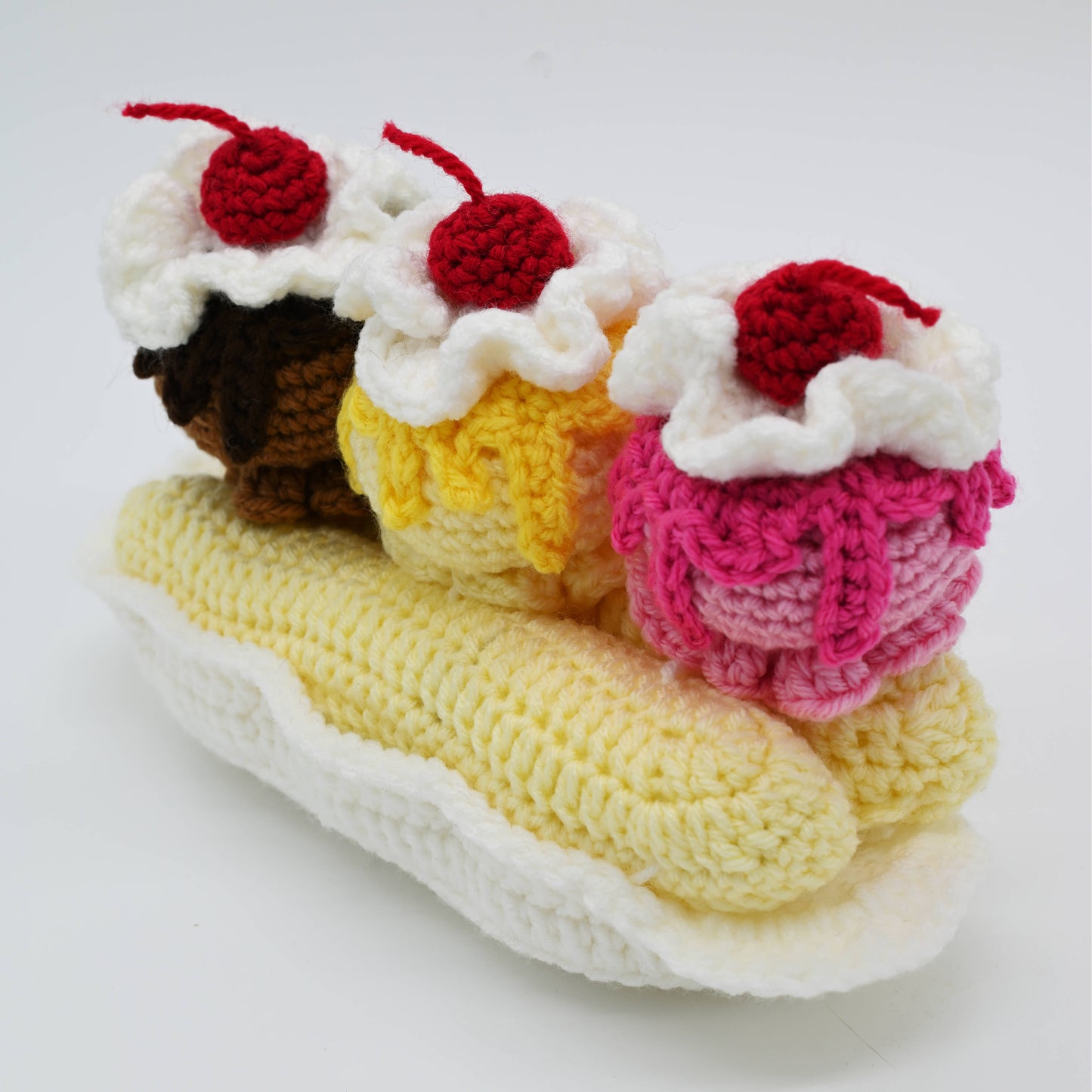 Banana Split Crochet Plush